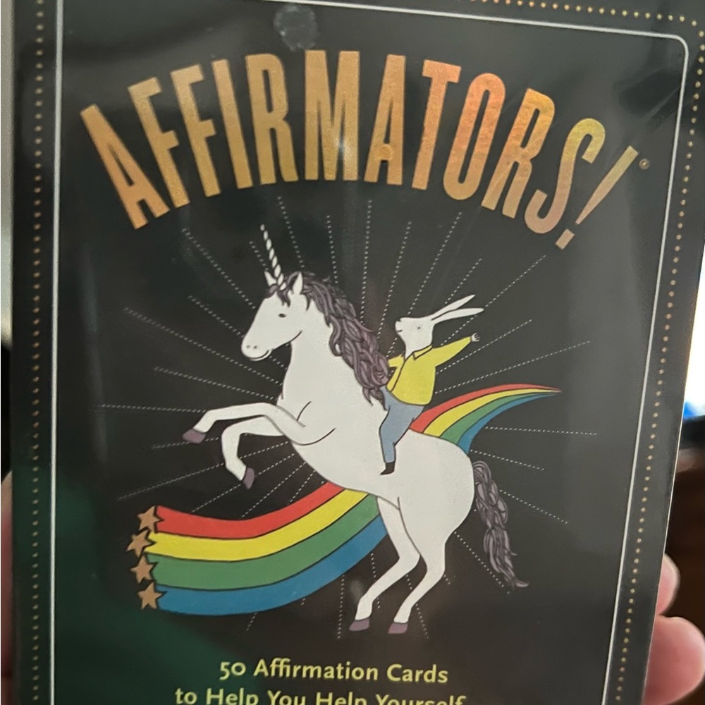 Affirmations! Unicorn Rainbow 50 Affirmation Cards - White/Purple